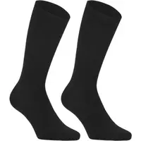 SCHOLL BAMBOO REGULAR 2P Dlouhé bambusové ponožky, černá, velikost