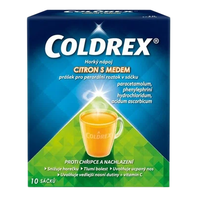 COLDREX Horký nápoj s citronem a medem 10 sáčků