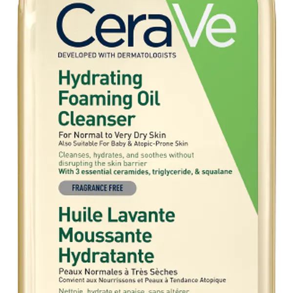 CERAVE Hydratační čisticí pěnící olej s obsahem 3 esenciálních ceramidů a lipidů 473 ml