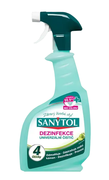 SANYTOL Univerzální čistič 4 účinky sprej 500 ml