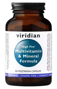 VIRIDIAN High Five Multivitamin & Mineral Formula 60 kapslí