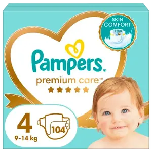 PAMPERS Premium Care plenky vel. 4, 9-14 kg, 104 ks
