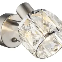 Nástěnná lampa Kris, skleněný křišťál