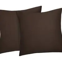 Povlak na polštář (2 ks) Satin 40x40 cm, hnědý