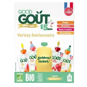 GOOD GOÛT BIO Ovocný Jackpot 4 x 120 g