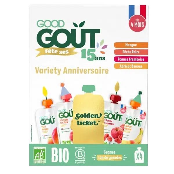 GOOD GOÛT BIO Ovocný Jackpot 4 x 120 g