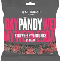PÄNDY Candy strawberry liquorice 50 g