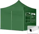 Hawaj Nůžkový stan 3x3 m s bočnicemi zelený