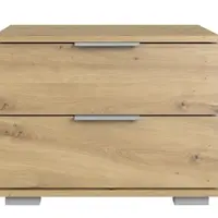 Noční stolek Easy Plus, 2 zásuvky, dub artisan