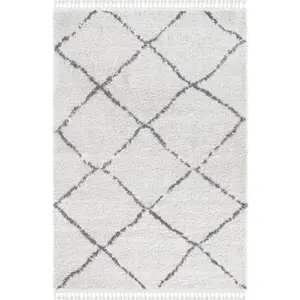 Koberec Boho 120x170 cm, bílý