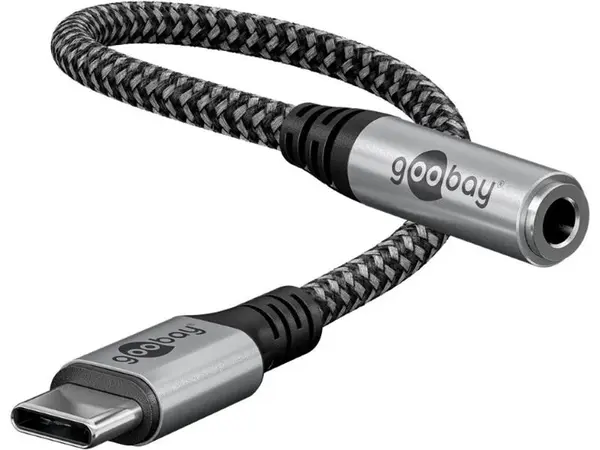Adaptér GOOBAY 74056 USB-C/JACK 3,5mm (pro poslech hudby)