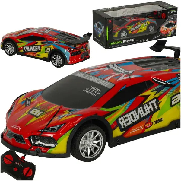 Auto, autíčko na diaľkové ovládanie - športové auto červené 2,4 GHz