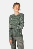 Funkční triko s dlouhým rukávem Kari Traa SMEKKER zelená barva, 622682