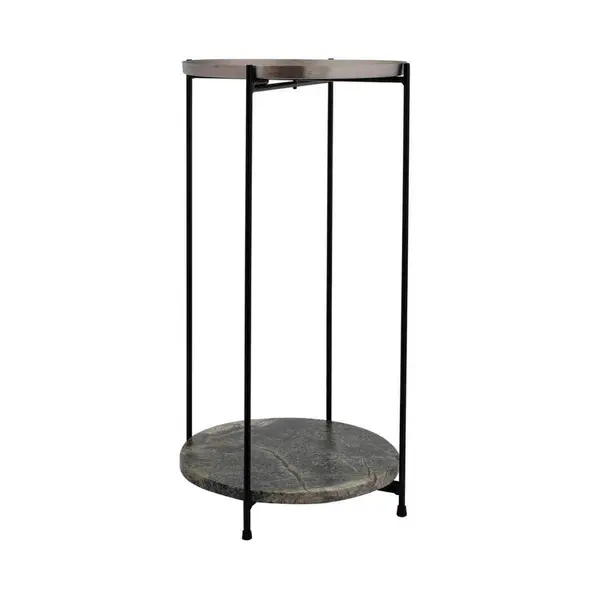 ODKLÁDACÍ STOLEK, barvy stříbra