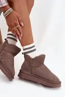 Snežná obuv z prírodného semišu s kožušinkou Vinceza