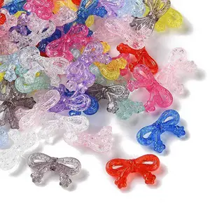 Transparent Crakle Acrylic Beads