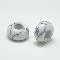 Synthetic Turquoise European Beads