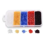 90G 5 Colors 12/0 Glass Seed Beads