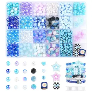 DIY Acrylic Beads Stretch Bracelet Making Kits