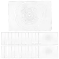 AHADEMAKER 25Pcs 2 Style PVC Plasic Portable Magnifying Lenses