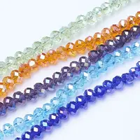 Electroplate Glass Beads Strands