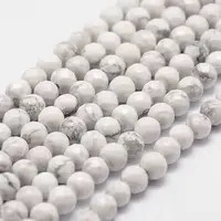 Natural Howlite Beads Strands