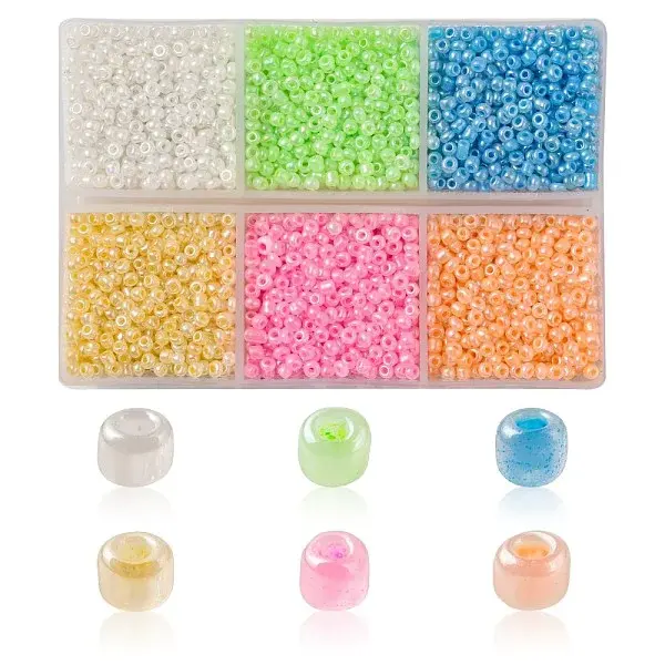 4602Pcs 6 Colors Glass Seed Beads