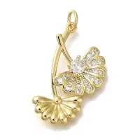 Rack Plating Brass Micro Pave Cubic Zirconia Pendants