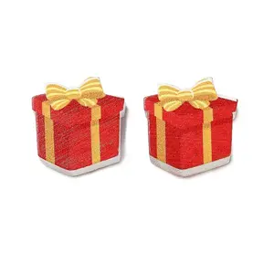 Christmas Theme Schima Wood Beads