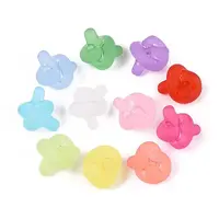 Frosted Transparent Acrylic Beads