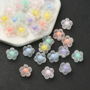 30Pcs 6 Colors Transparent Acrylic Beads
