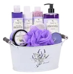 VIVACO BTL2004 Dárkové balení levandule - sprchový gel + mýdlo na ruce + tělové mléko + mast + sůl + 3x dárek