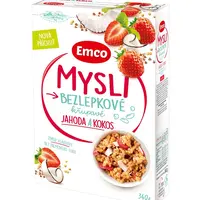Emco Mysli bezlepkové jahoda a kokos 340 g