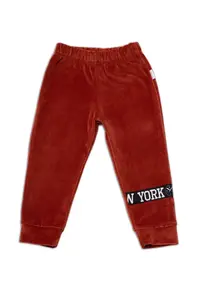 Mamatti Dětská tepláková souprava Velvet zapínání na zip, Fox, hnědá