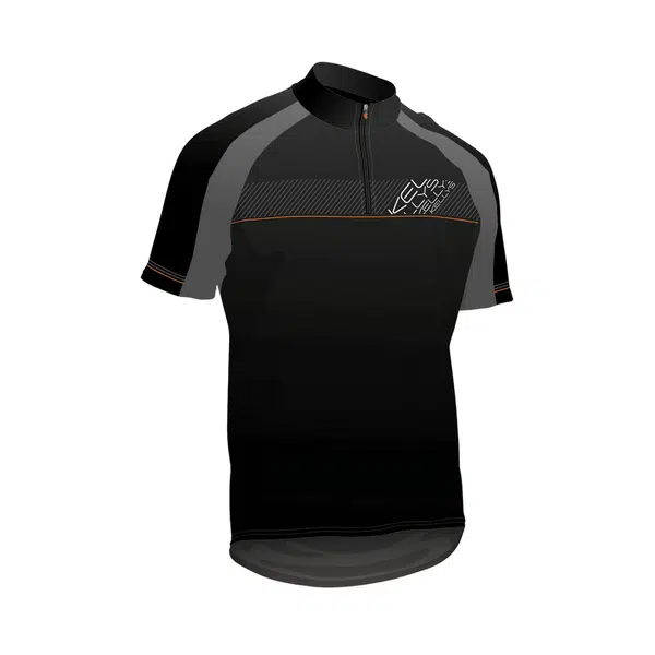 Cyklistický dres Kellys Pro Sport 013 - krátký rukáv černo-oranžová S