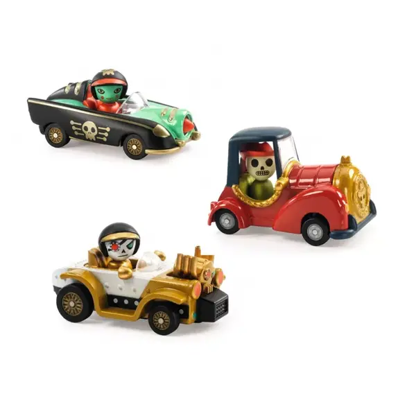 Balíček Crazy Motors - Red Skull + Motor Skull + Pirate Wheels