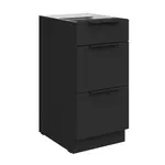 Spodní skříňka Aria 40 D 3S BB - Premium Box Barva korpusu: Černá, Barva dvířek: BL - Black AFM