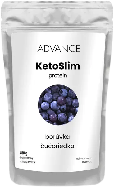 ADVANCE KetoSlim borůvka - protein 480 g