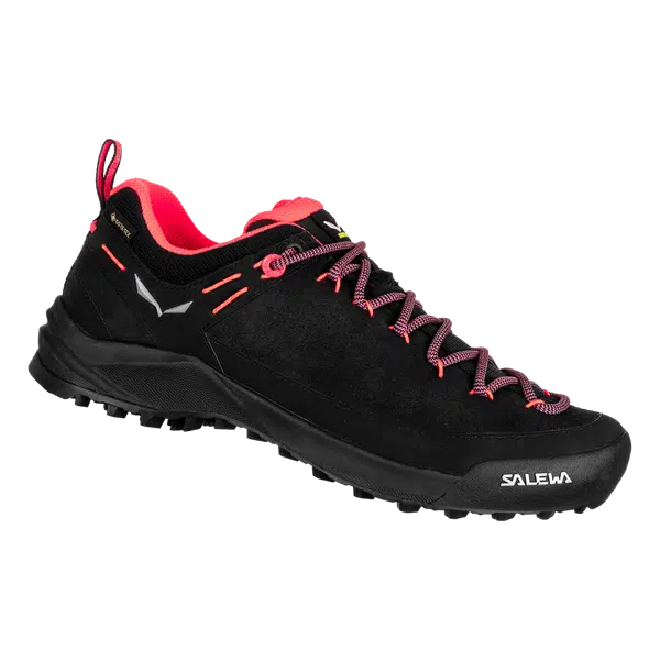 Salewa Wildfire leather GTX EU 38 ½, Black/Fluo Coral Dámské trekové boty