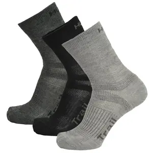 Husky Trail 3 pack XL (45-48), černá/antracit/sv.šedá Ponožky