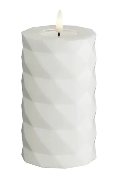 LED svíčka Deluxe Homeart Square Bloklys 7,5 x 12,5 cm