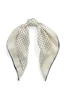 Hedvábný šátek Lauren Ralph Lauren béžová barva, 454961462