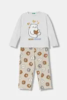 Dětské pyžamo United Colors of Benetton šedá barva, 3DKE0P09P