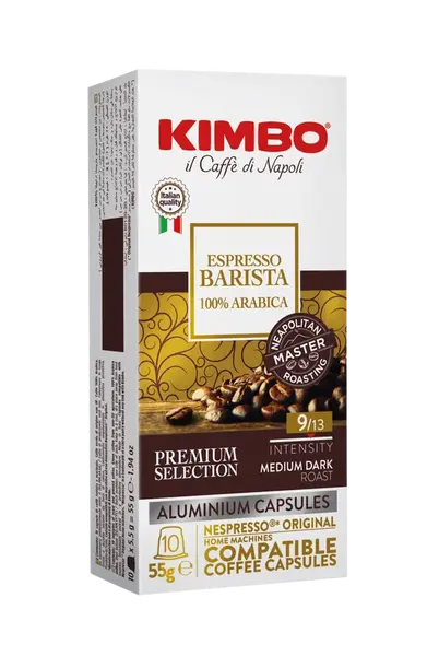KIMBO Kapsle Nespresso, Espresso Barista 10 ks