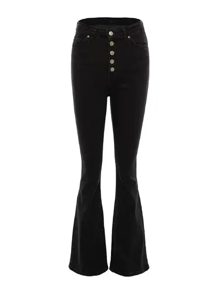 Trendyol Džínsy  čierny denim