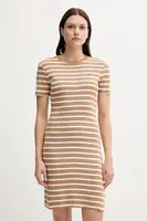 Bavlněné šaty Tommy Hilfiger červená barva, mini, WW0WW42721