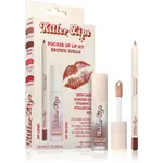 Killer Lips Pucker Up Lip Kit set na rty pro ženy Brown Sugar