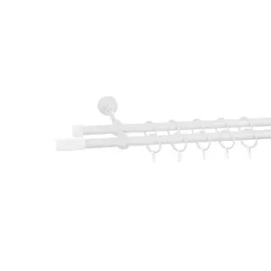 Garnýž bílý FI19 dvoj 200cm Tosca se spon.