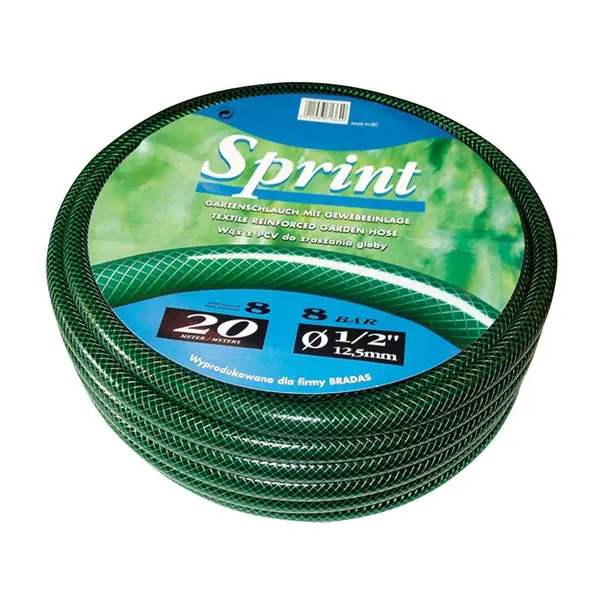 Záhradná hadica BRADAS SPRINT 1/2", 30m, nepriehľadná zelená MA715770