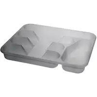 Organizér do zásuvky 5-komorový stříbrná